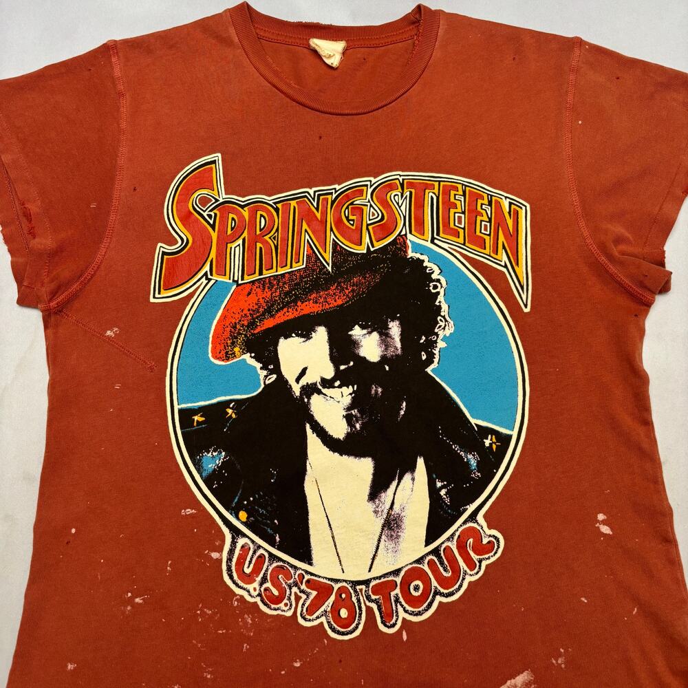 Madeworn Bruce Springsteen US 78 Tour T Shirt Men's XS Grunge Vintage - Picture 2 of 9